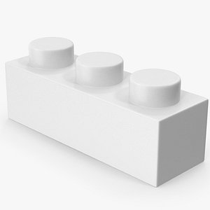 3D Toy Block 1x3 model