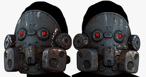 3D Gas mask respirator scifi futuristic model 3D model