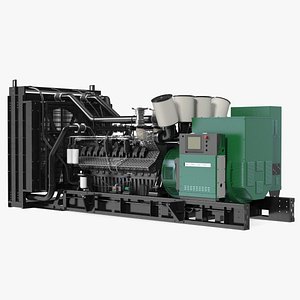 Industrial Diesel Generator Green