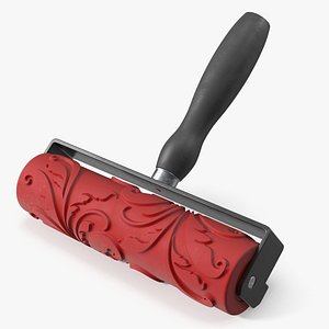 Decorative Pattern Paint Roller With Plastic Handle