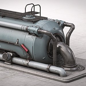 Sci-Fi Refinery Prop
