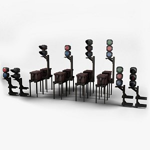 Subway Traffic Light 3D model