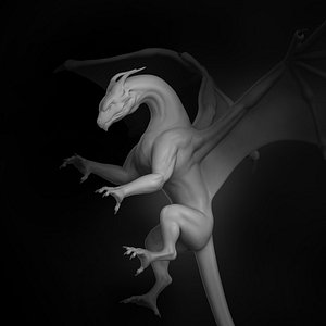 dragon creature monster animal character 3D