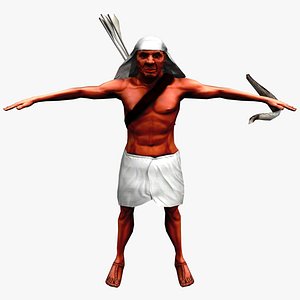 egyptian archer rigged x
