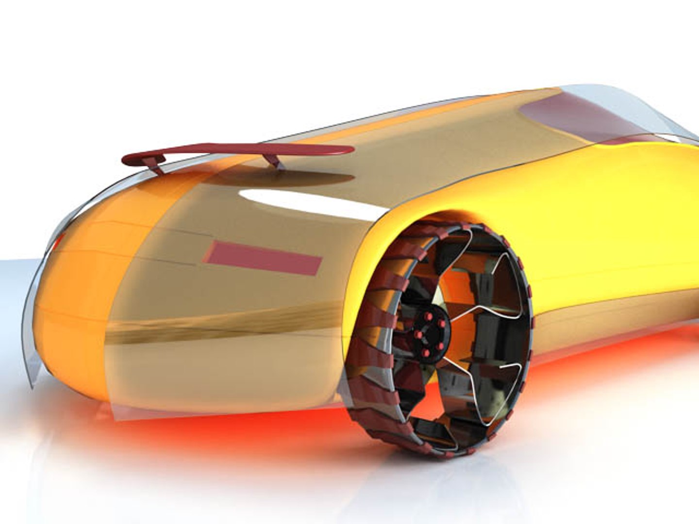 Concept Car Futuristic 3d Model