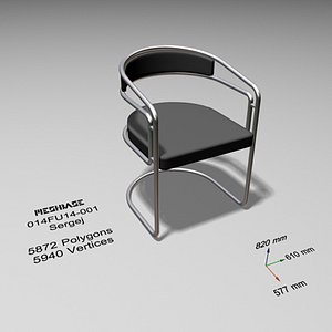 3d cantilever chair -