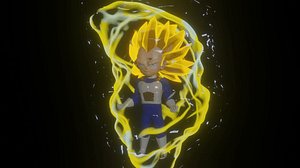 Vegeta ssj 3 Daima 3D model