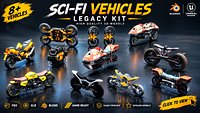 Futuristic Sci-Fi Bikes Collection
