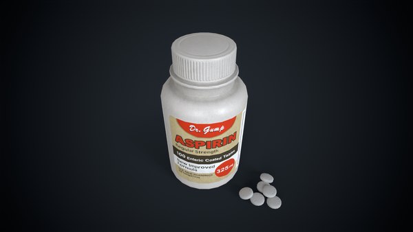 Medical pills Aspirin 3D model - TurboSquid 2043309