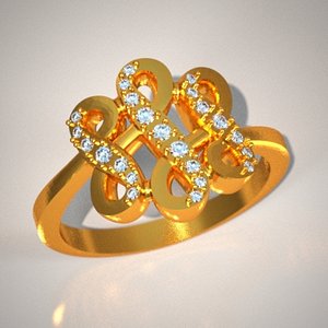 diamonds jewellery stl 3d model