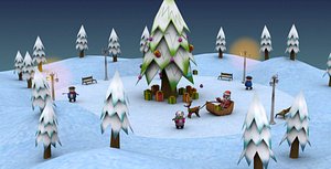 christmas package 3d model
