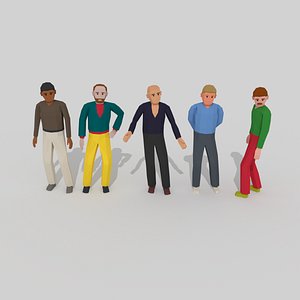 3D rigged male pack