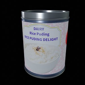 3D model Planta based yoghurt and dessert-Rice Pudding Delight