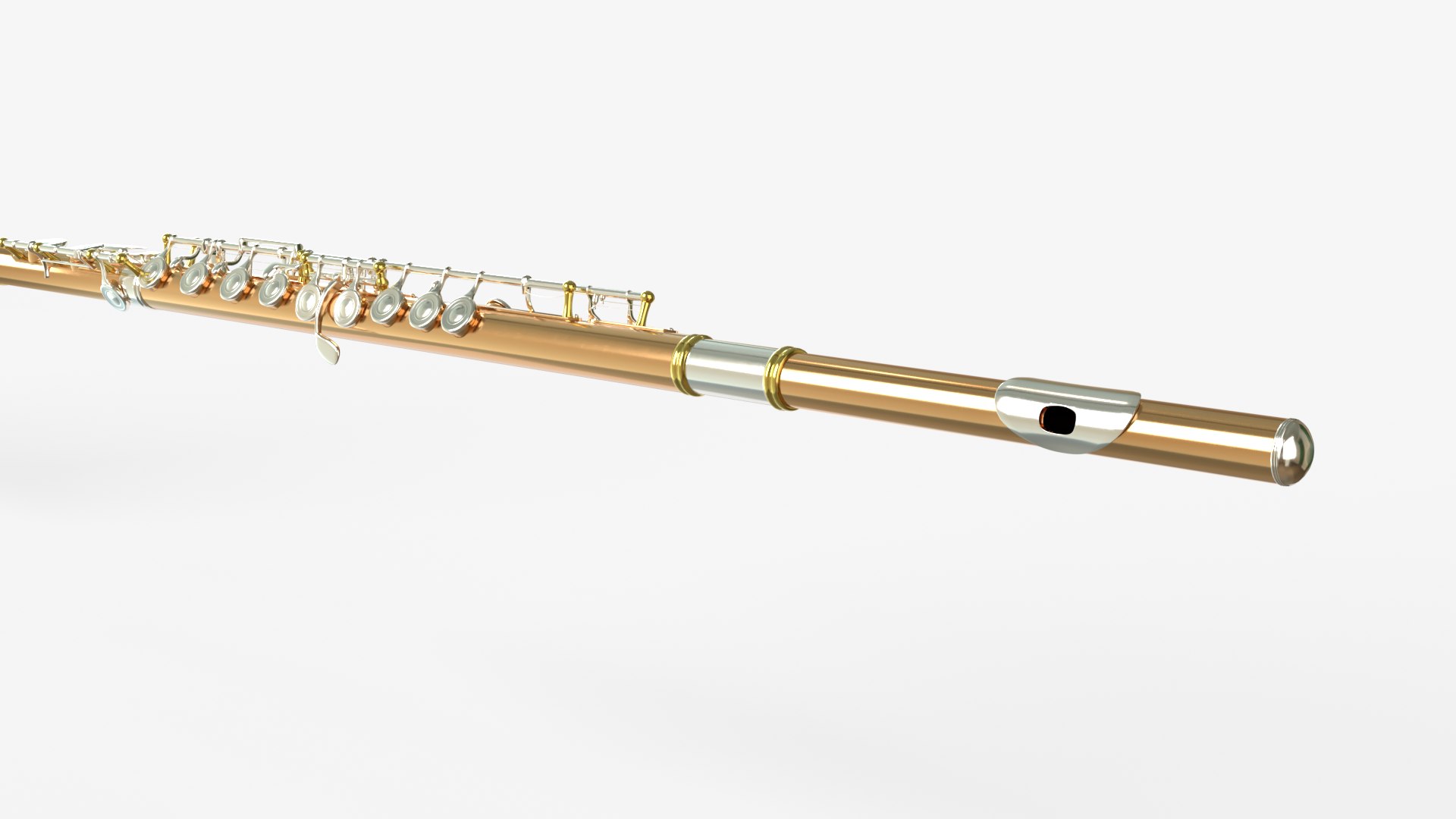 Concert Flute And Curved Concert Flute Collection 3D Model - TurboSquid ...