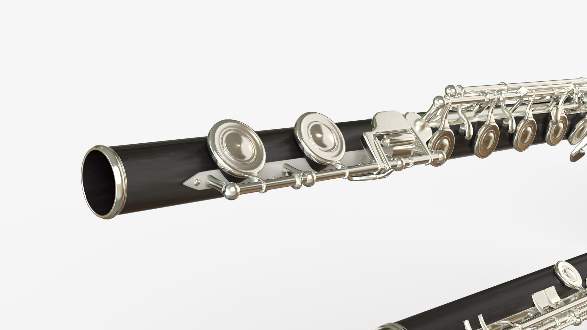 Concert Flute And Curved Concert Flute Collection 3D Model - TurboSquid ...