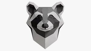 3D model Raccoon Pepar head
