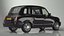 3D London Black Cab Taxi TX1