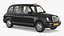 3D London Black Cab Taxi TX1