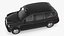 3D London Black Cab Taxi TX1