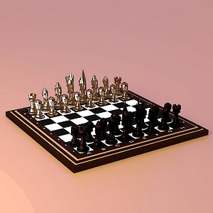 3D chess set model