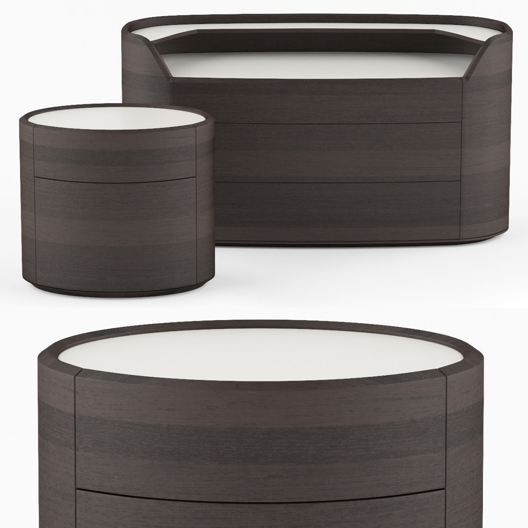 3D chest drawers kelly bedside model - TurboSquid 1451236