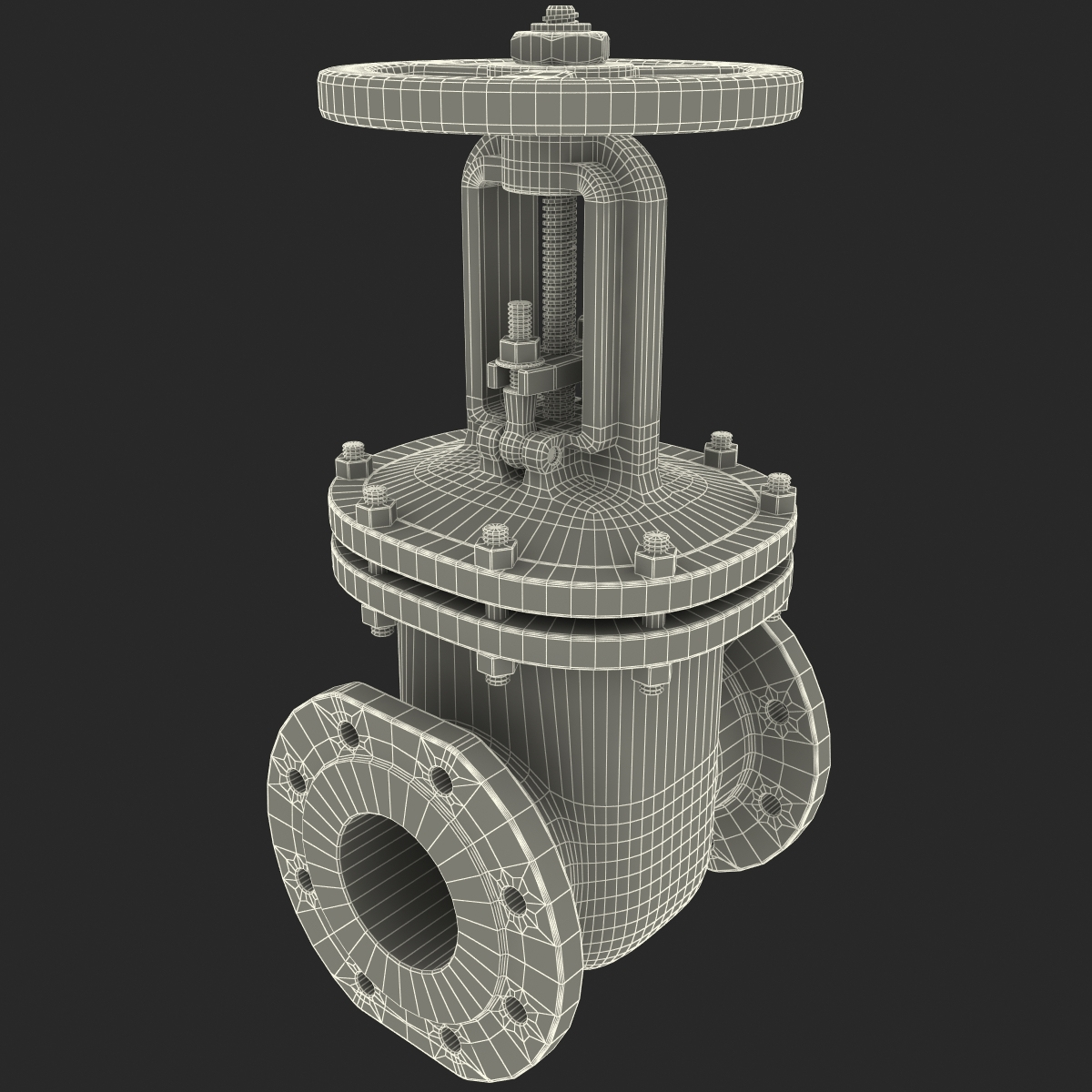 modelo 3d Colección de válvulas de compuerta V6 - TurboSquid 667704