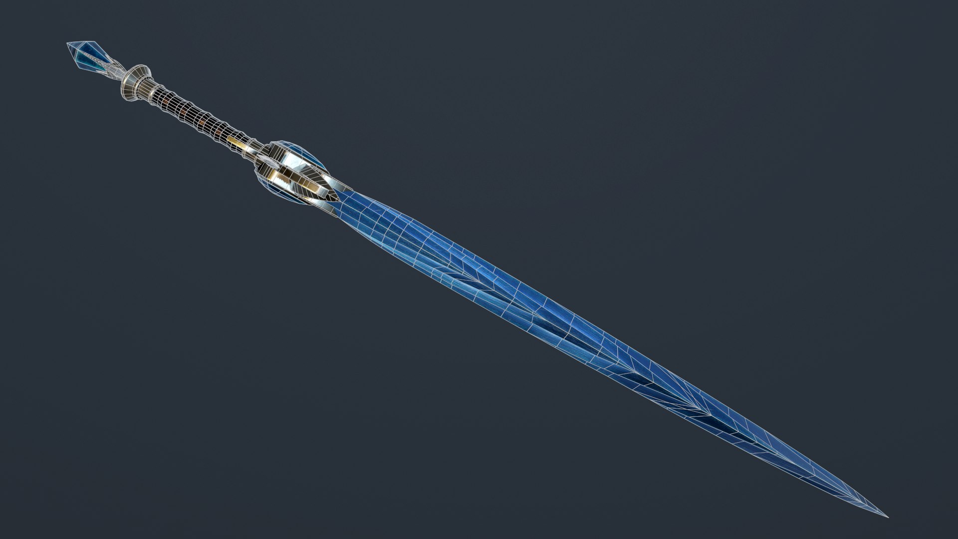 3D Low-Poly Model Ice Sword - TurboSquid 1742058