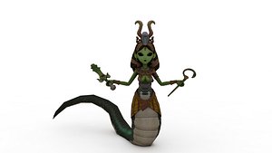 3D Snake girl model