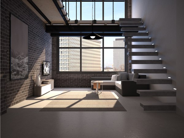 Apartamento Loft (1) Modelo 3D - TurboSquid 1654608