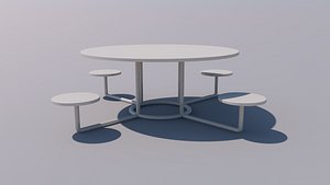 3D Park Seats model