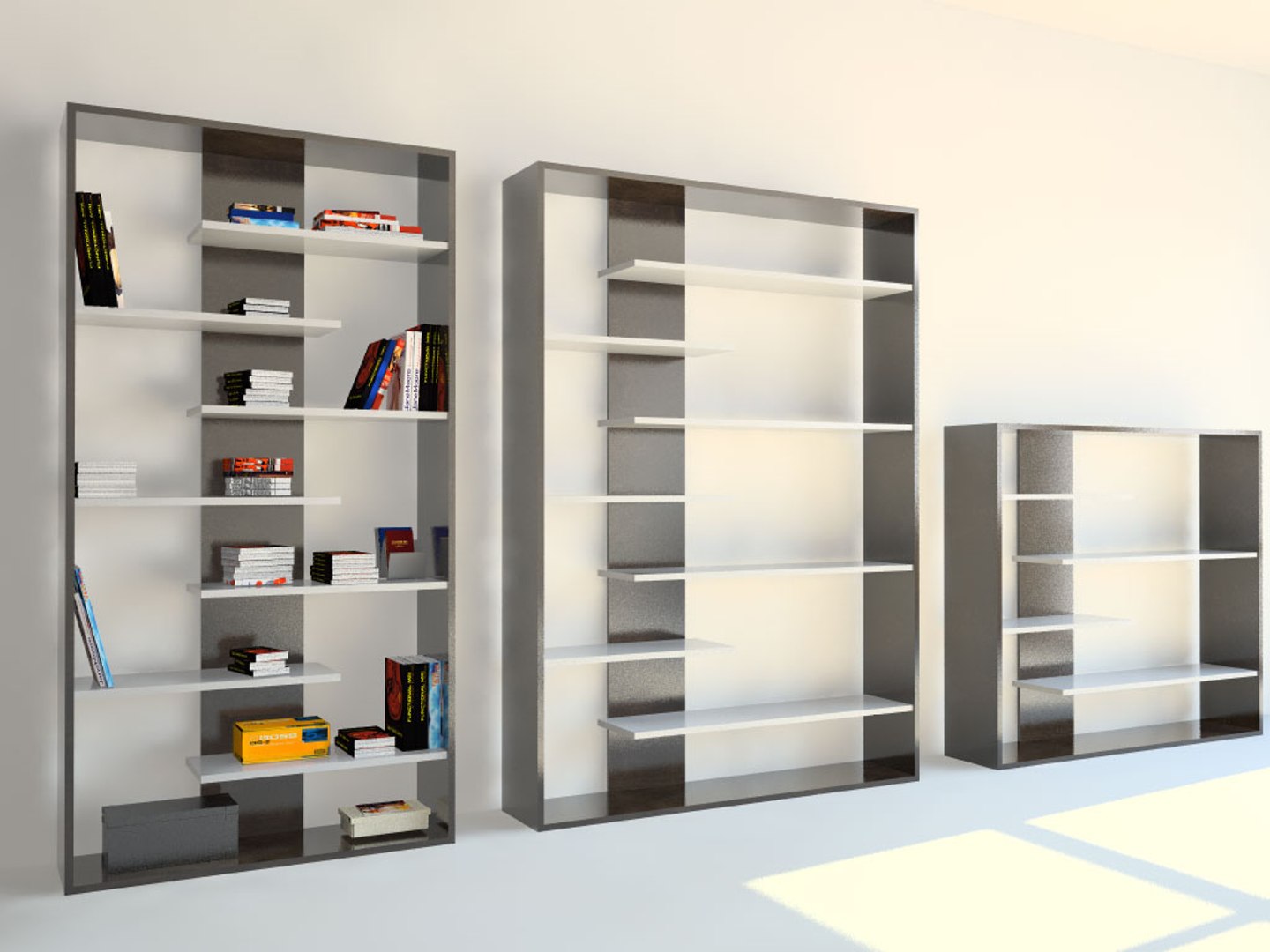 Free Book Shelf 3d Model