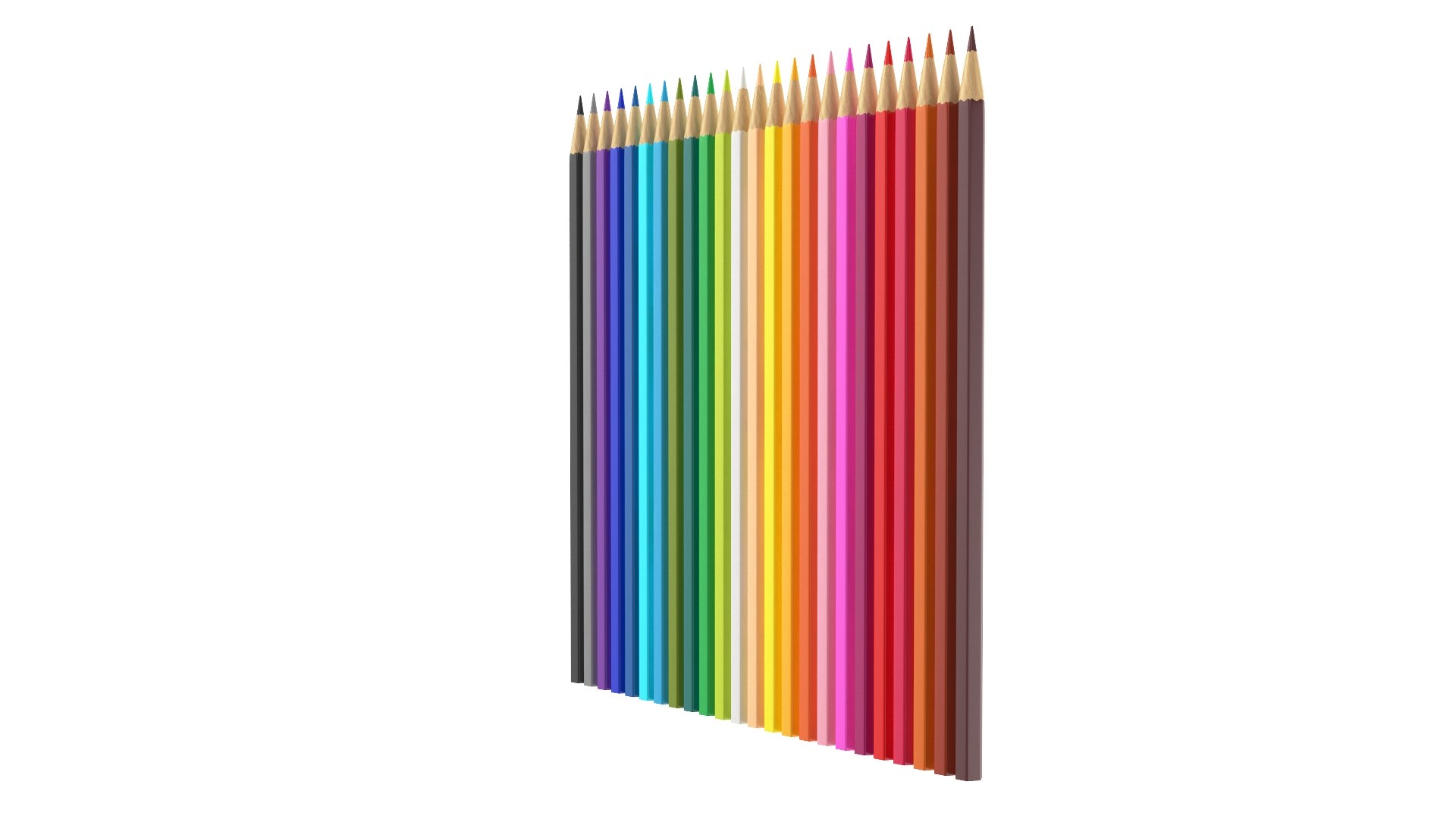 3D 24 Colored Pencils TurboSquid 1971840   5 