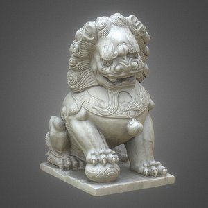 3d 8k guardian lions foo model