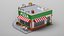 Low Poly Cartoon Pizza Restaurant