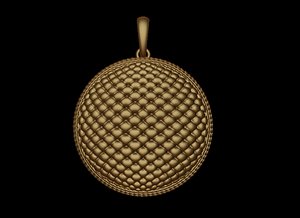 snakeskin textured Pendant