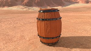 lowpoly barrel