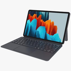 Samsung Galaxy Tab S7 with Keyboard and S-Pen All Colors Rigged