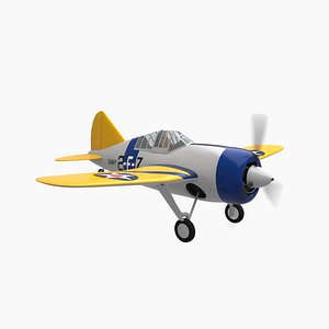 3D Very simple Brewster F2A Buffalo model