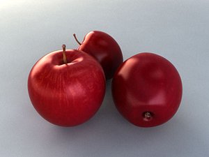 3ds max photorealistic apple