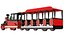 2 つの詳細な列車