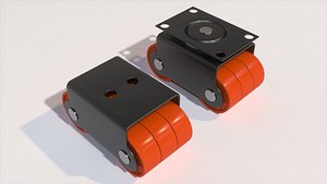 wheel sixer caster 3D model