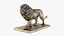 Collezione di statue di leoni in bronzo