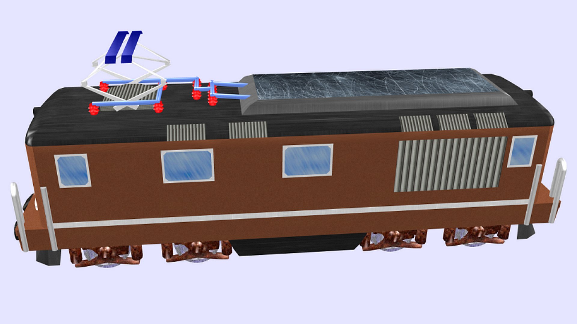 424 Electric Locomotive 3D Model - TurboSquid 1707850