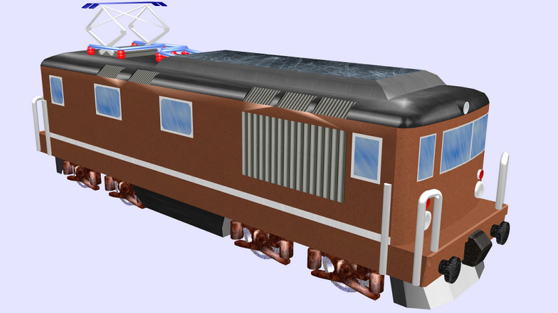 424 Electric Locomotive 3D Model - TurboSquid 1707850