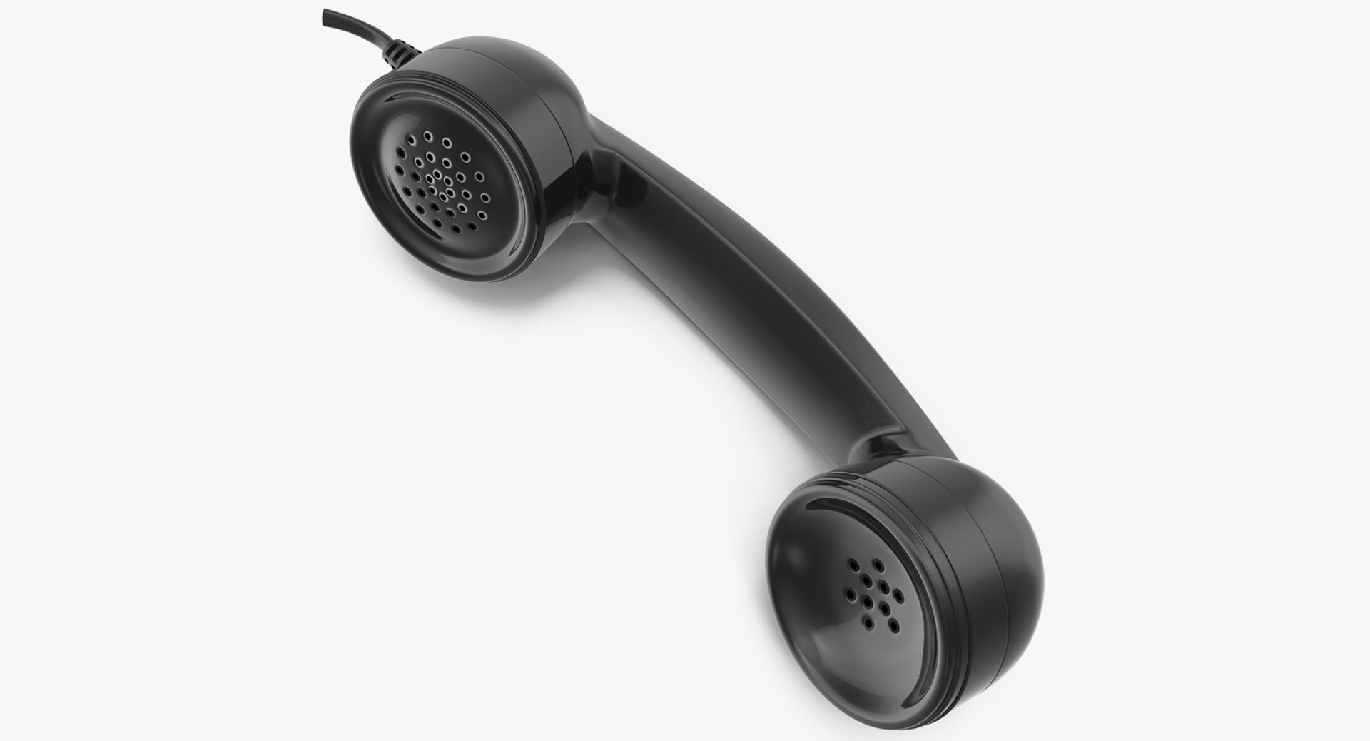 Retro Telephone Receivers Collection 3D model preview