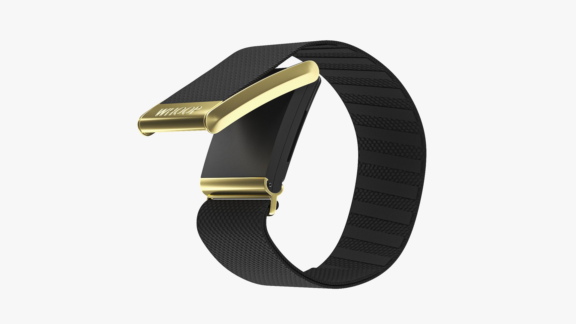 Health Tracker Whoop 4 Black Rigged 3D model preview