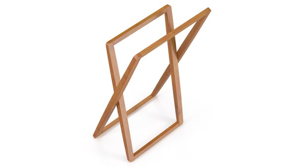 Freestanding Folding Wood Towel Rail 3d, Wooden Towel Rail Freestanding Nz
