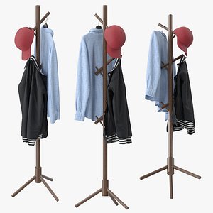 Iwaiting Coat Rack 3D model