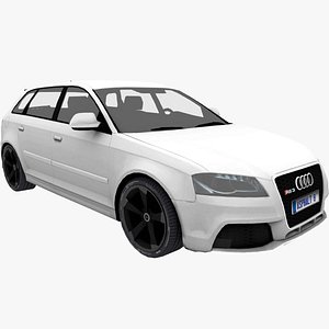 3D Audi rs3 car