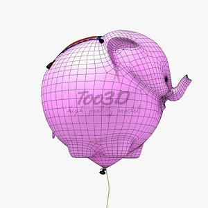 elephant balloon 3d model